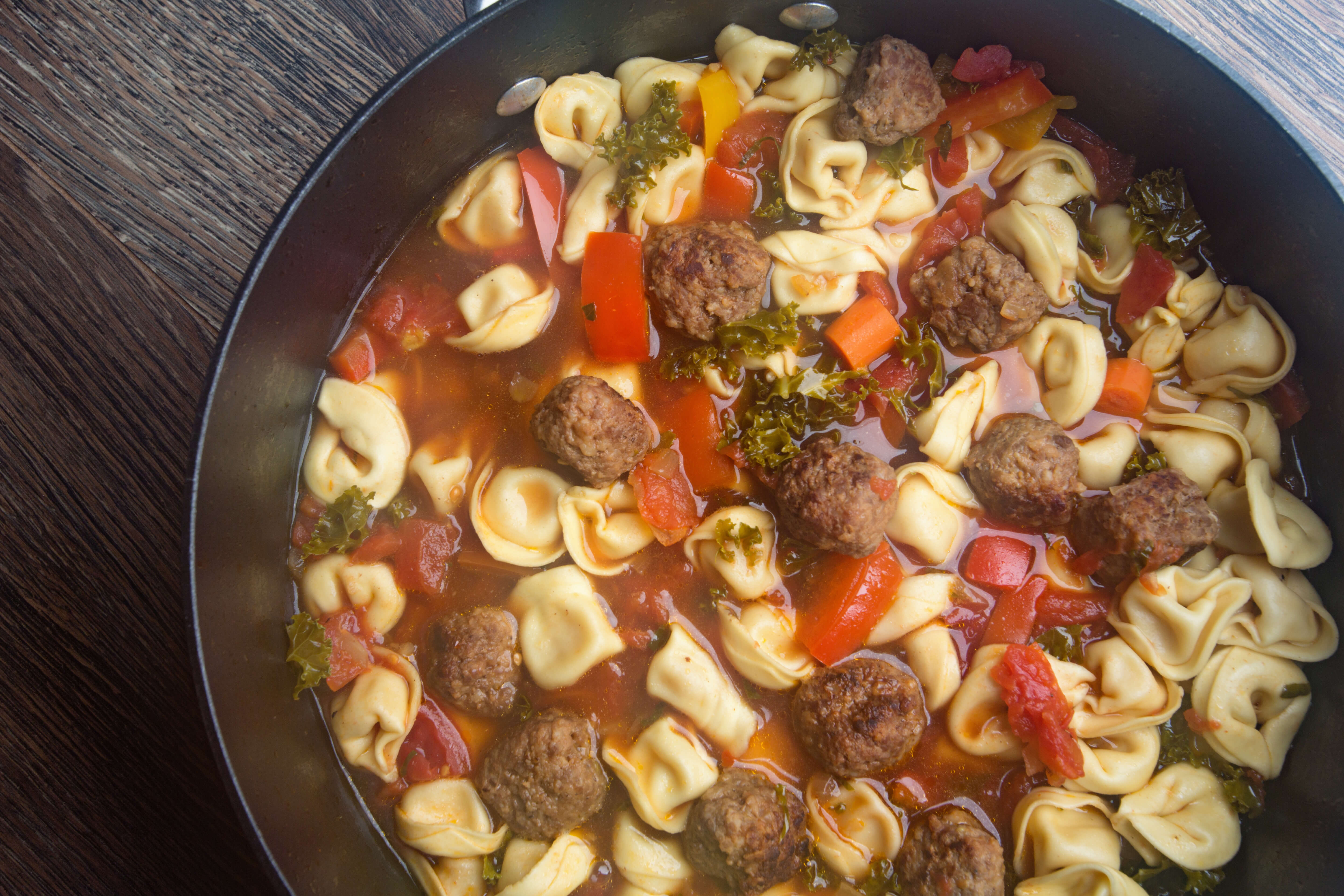 Beef and Tortellini Soup