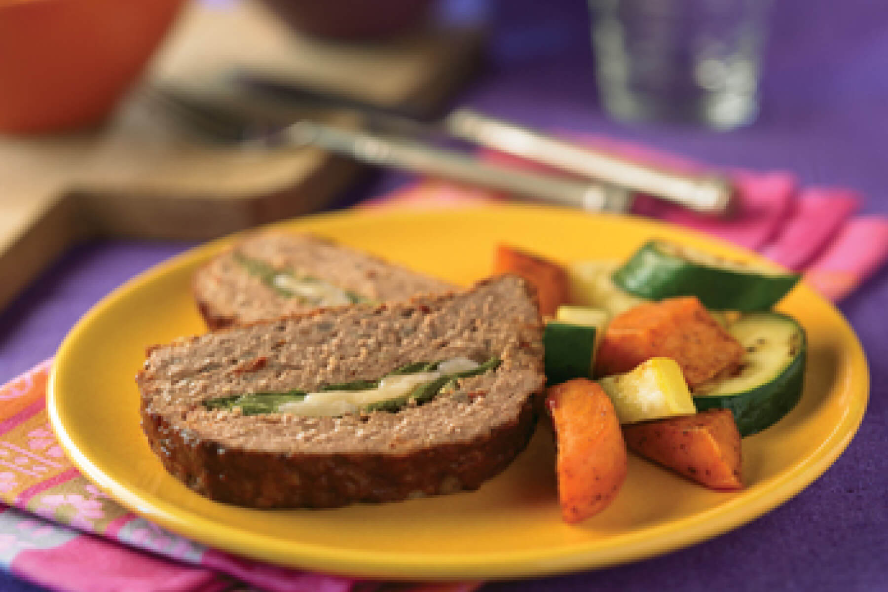 Poblano-Stuffed Meatloaf
