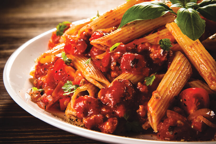 Fresh Tomato, Beef and Penne Pasta - Certified Hereford Beef