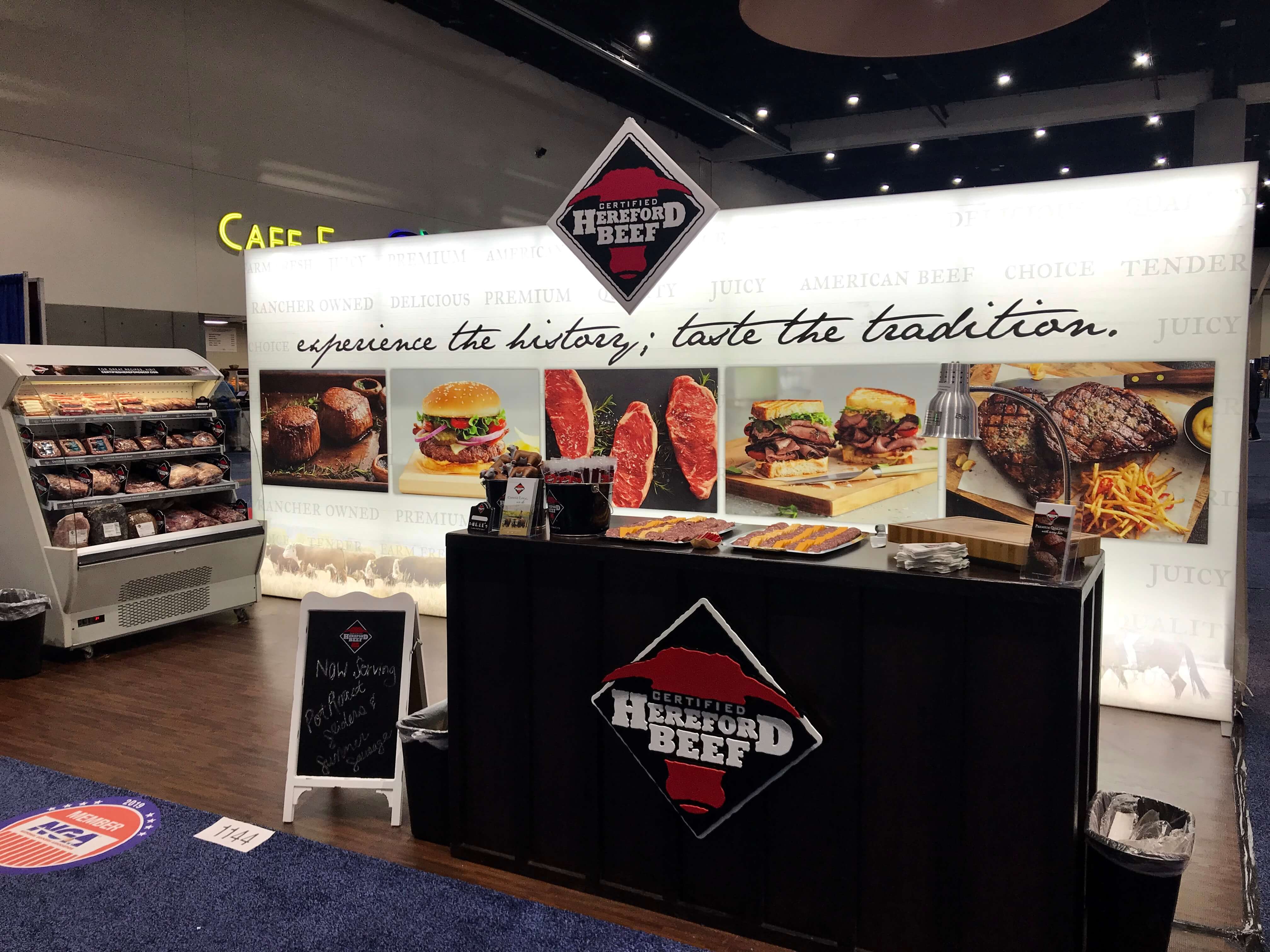 Certified Hereford Beef Exhibits at NGA and AMC Industry Shows